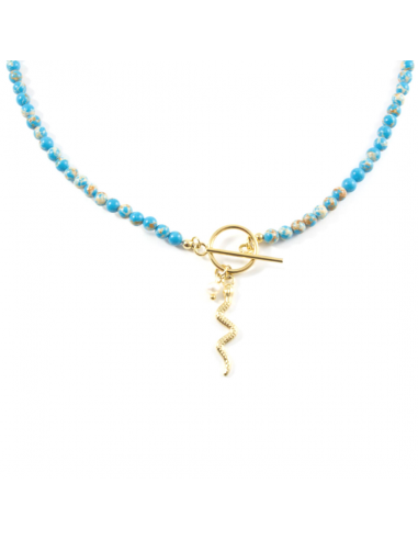 Collar Snake Azul