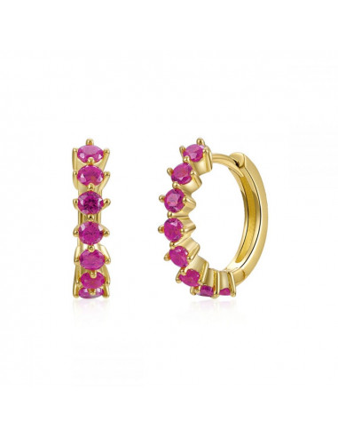 Aros mini Fucsia