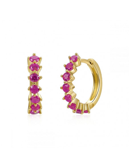 Aros mini Fucsia