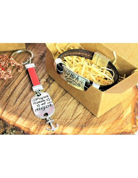 Llavero y pulsera Papá