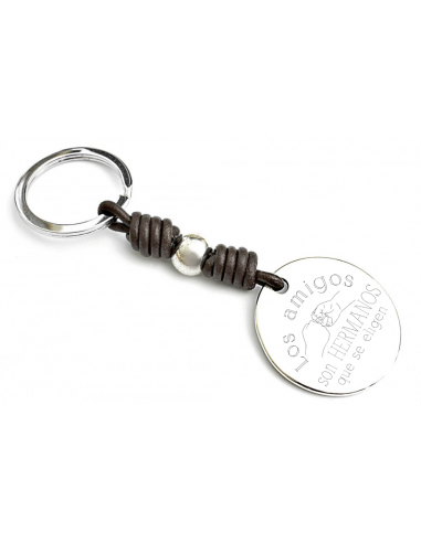 Llavero Redondo Pequeño Bola Plata