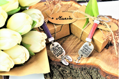 Llaveros Papá y Mamá