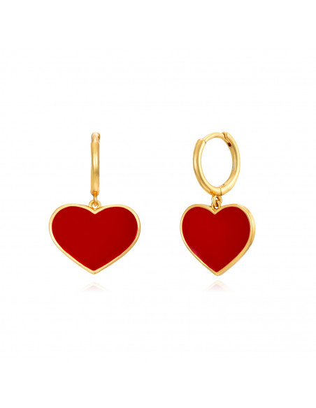 Pendientes Corazón Rojo