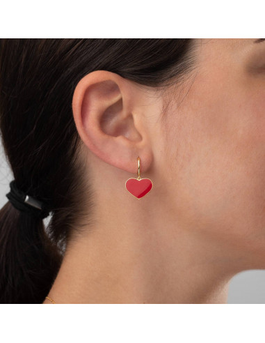 Pendientes Corazón Rojo