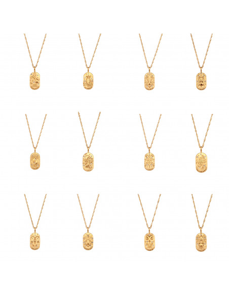 Collar Zodíaco Acero