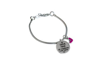 pulsera personalizada gracias mamá por enseñarme