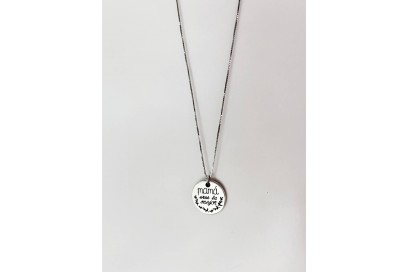 colgante plata personalizado mamá eres la mejor 2