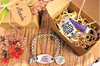 PACK PULSERA Y LLAVERO SUPER MAMA