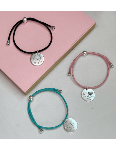 Pulsera Gatitos Cuerda