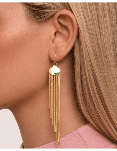 Pendientes colgantes dorados