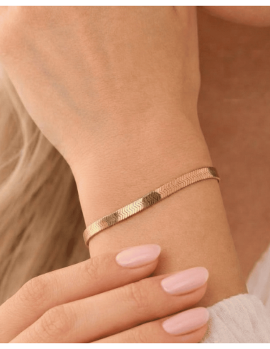 pulsera-plana-dorada