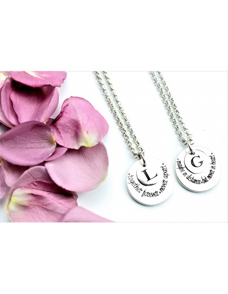 Pack Collares Together Forever/Maybe in distance (cadena de eslabones)