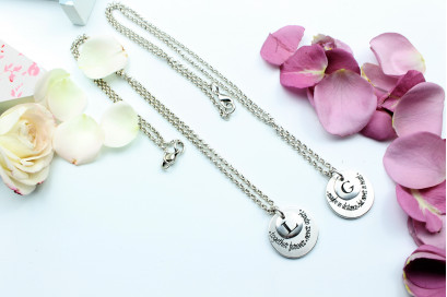 Pack Collares Together Forever/Maybe in distance (cadena de eslabones) 2