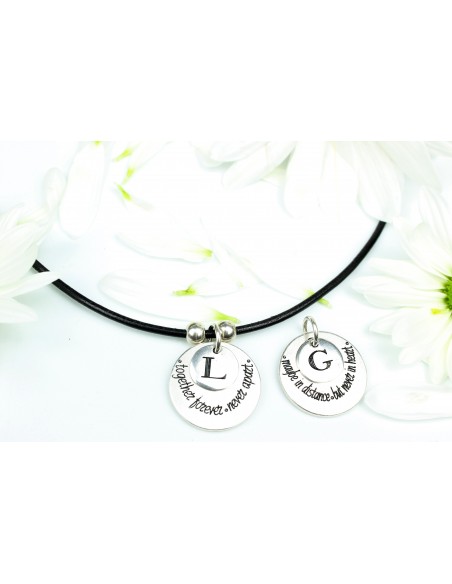 Pack Gargantillas Together Forever/Maybe in distance (gargantilla cuero)4