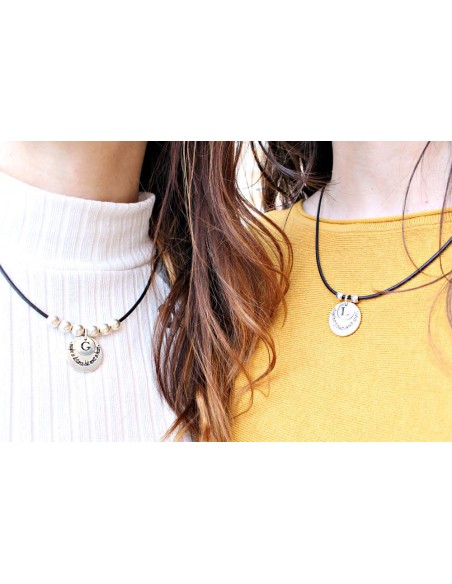 Pack Gargantillas Together Forever/Maybe in distance (gargantilla cuero)