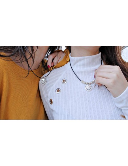 Pack Gargantillas Together Forever/Maybe in distance (gargantilla cuero)1