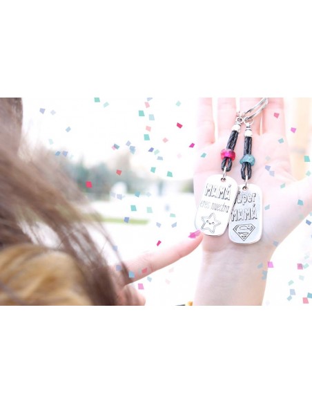 Llavero Mamá eres nuestra estrella