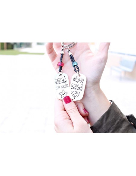 Llavero Mamá eres nuestra estrella