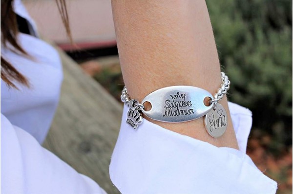 PACK PULSERA Y LLAVERO SUPER MAMA2