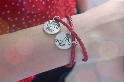 Pulsera Cuero Gato